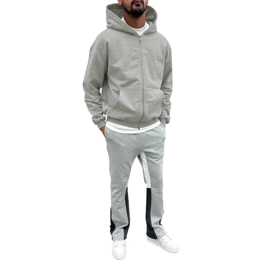 SIARR Light Grey Flared Joggers