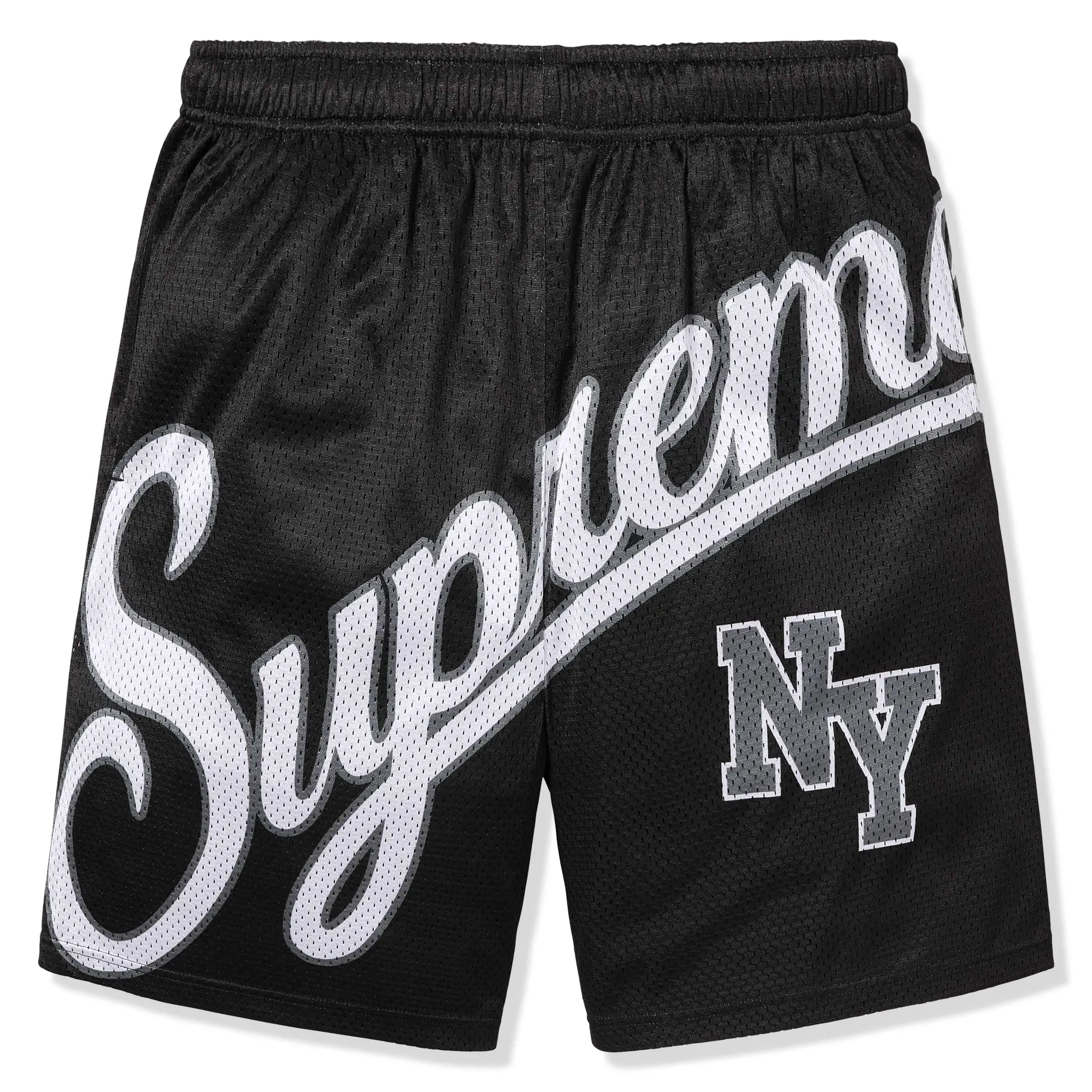 Supreme Big Script Mesh Black Shorts