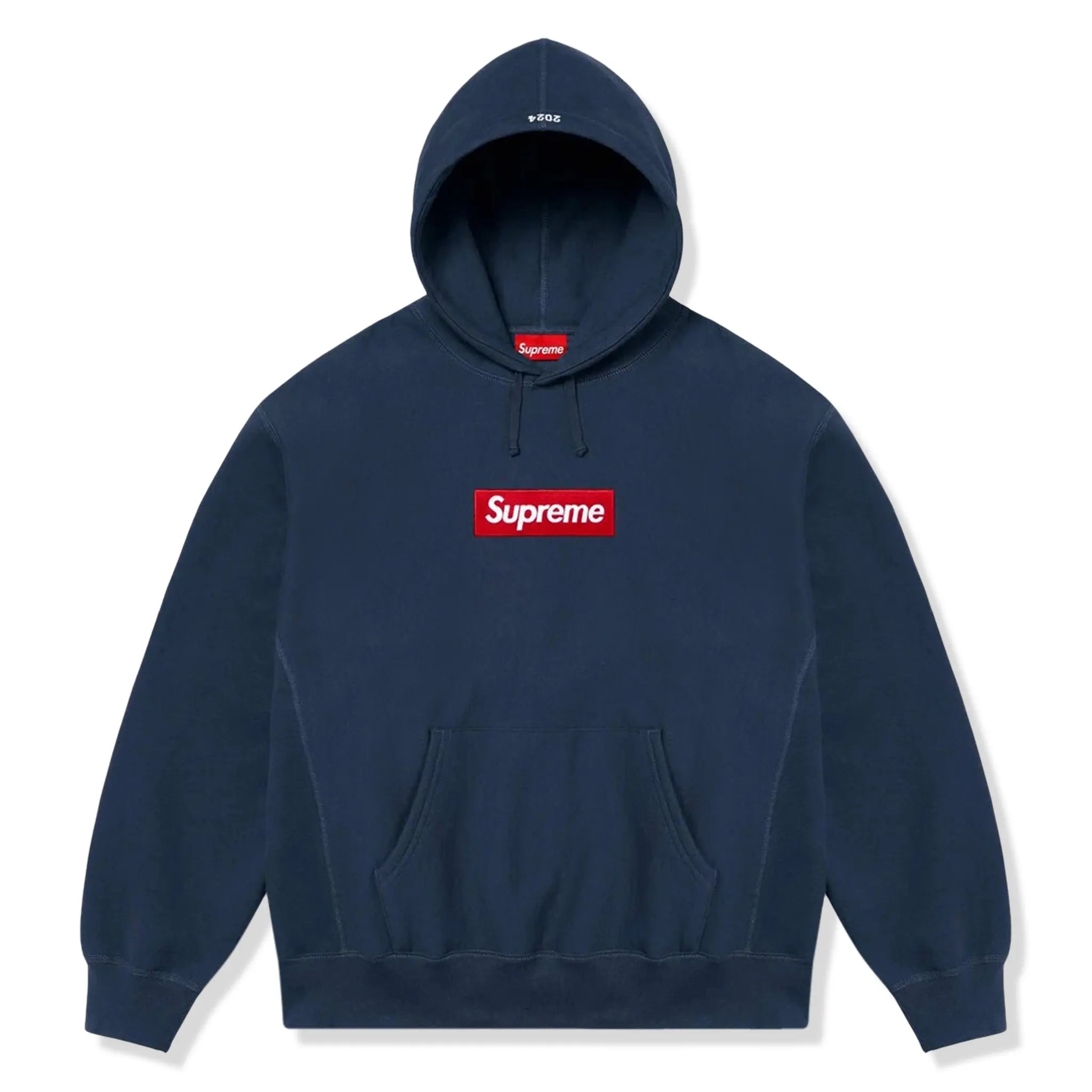 Supreme Box Logo Navy Hoodie (FW24)