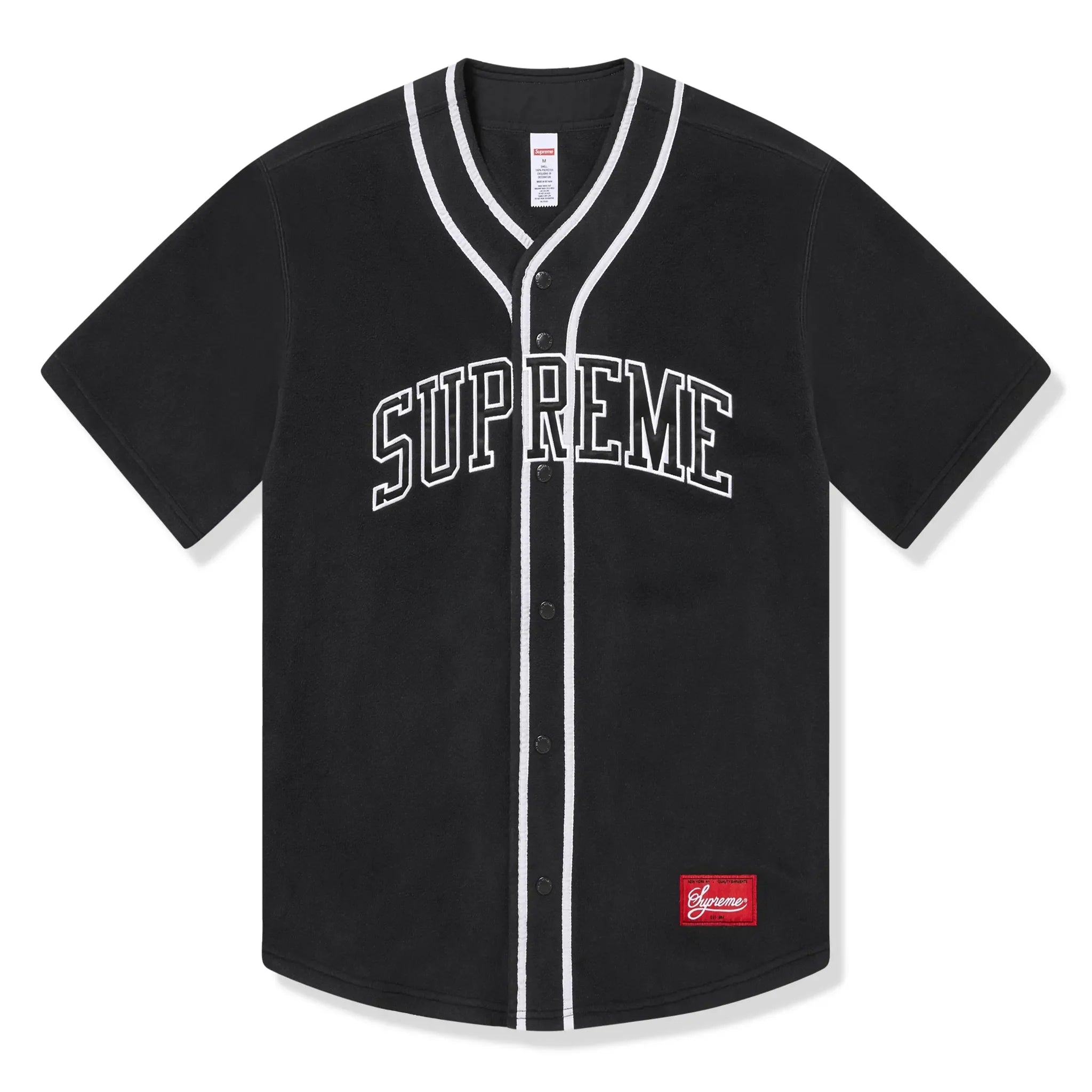 Supreme Polartec Black Baseball Jersey