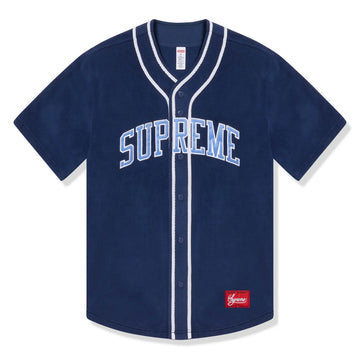 Supreme Polartec Navy Baseball Jersey