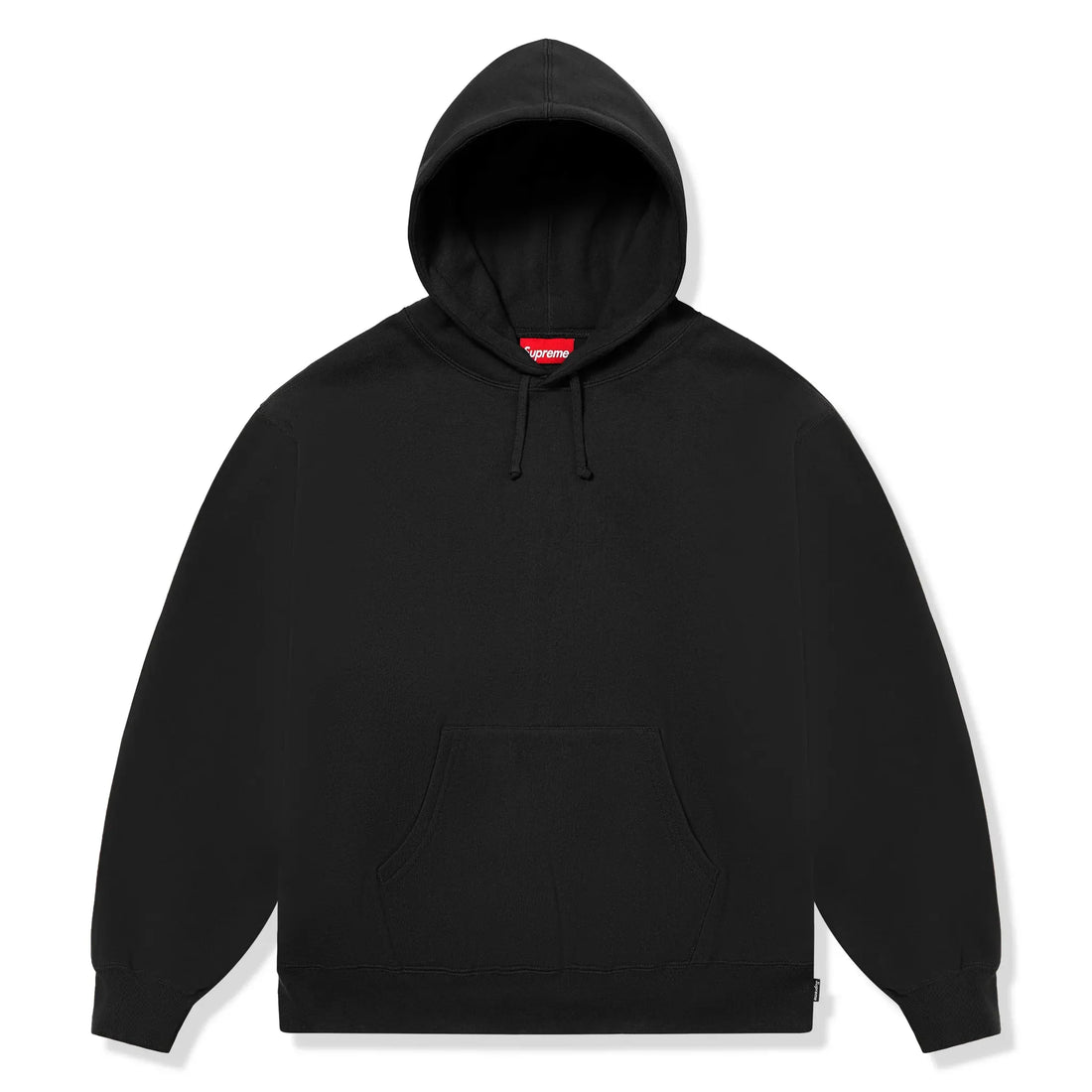 Supreme Satin Applique Black Hoodie (FW24)