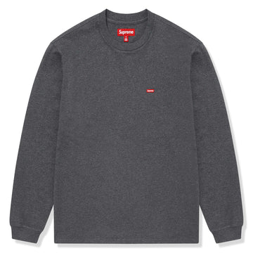 Supreme Small Box Logo L/S Charcoal T Shirt