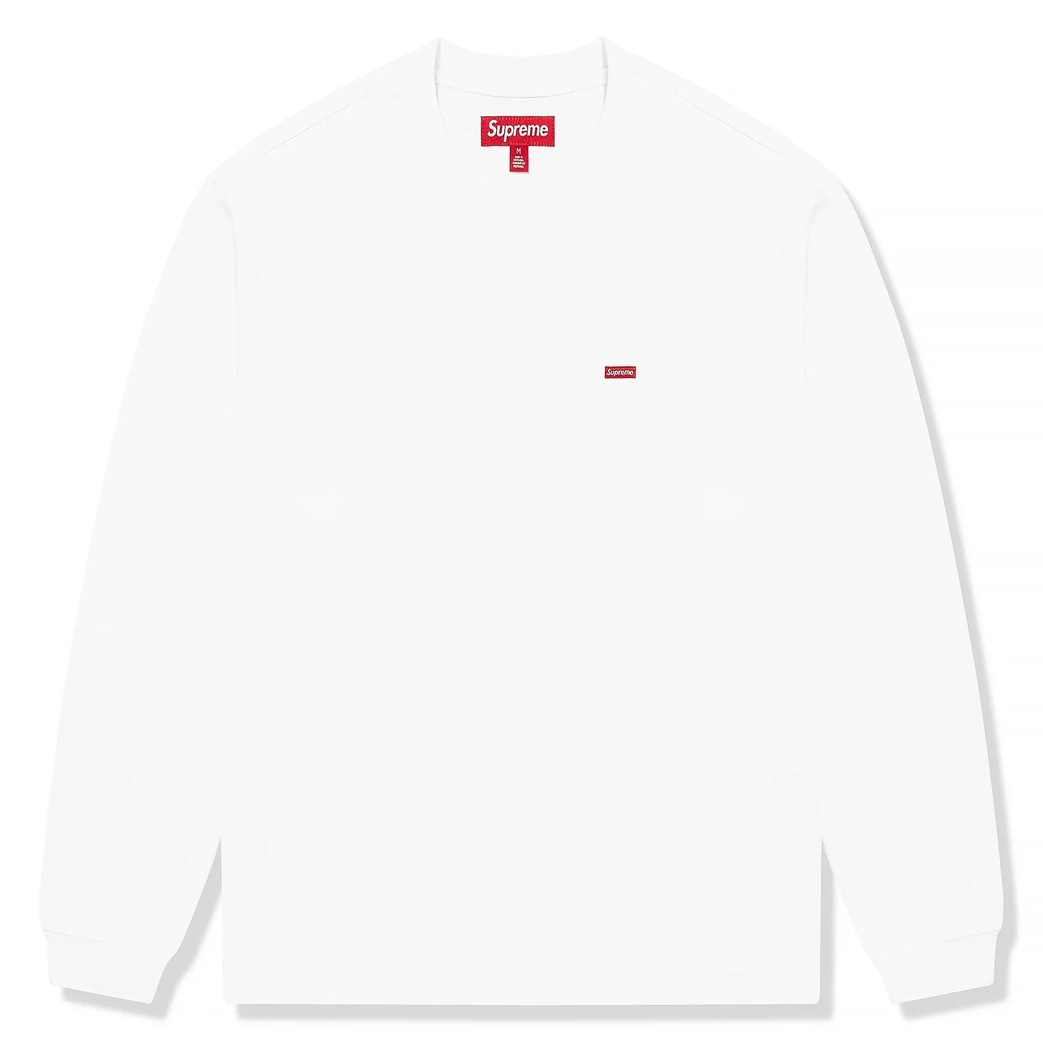 Supreme Small Box Logo L/S White T Shirt