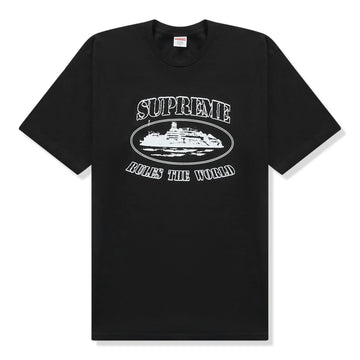 Supreme x Corteiz Rules The World Black T Shirt