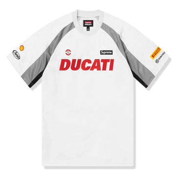 Supreme x Ducati Soccer White Jersey