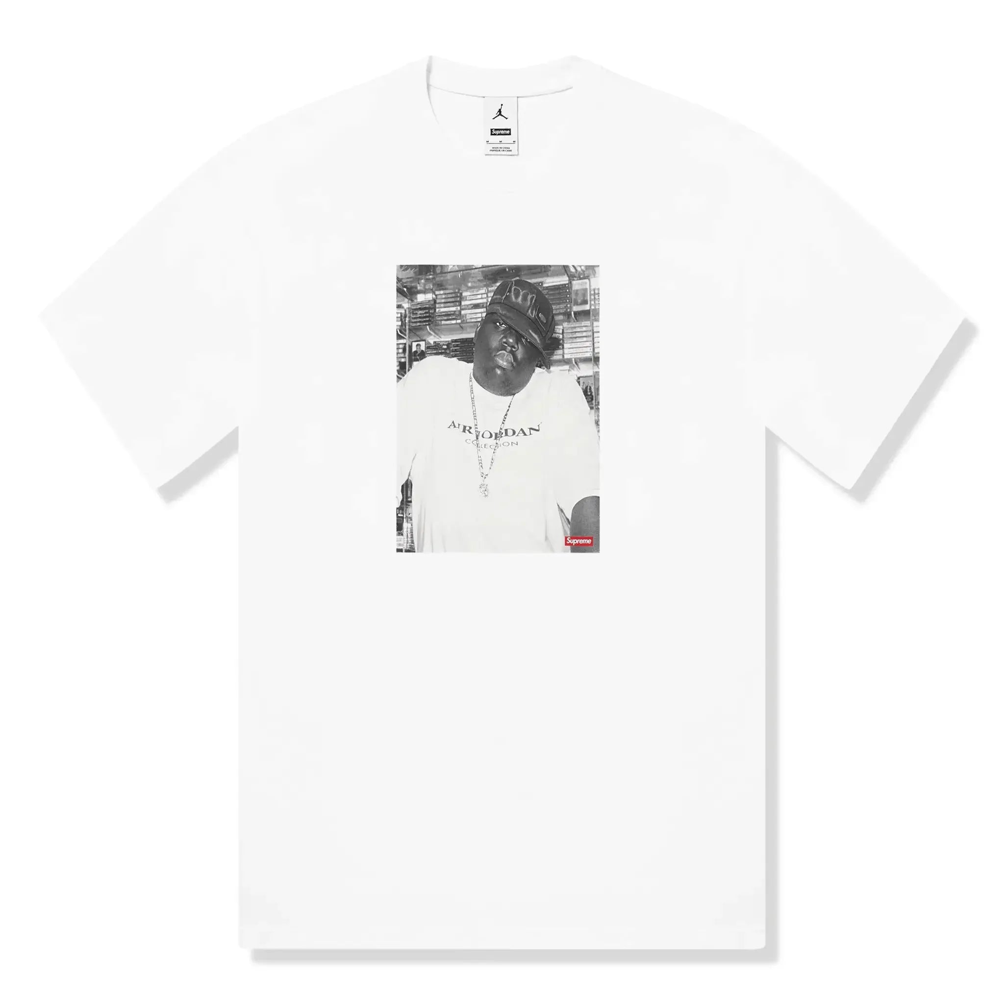 Supreme x Jordan Biggie White T Shirt