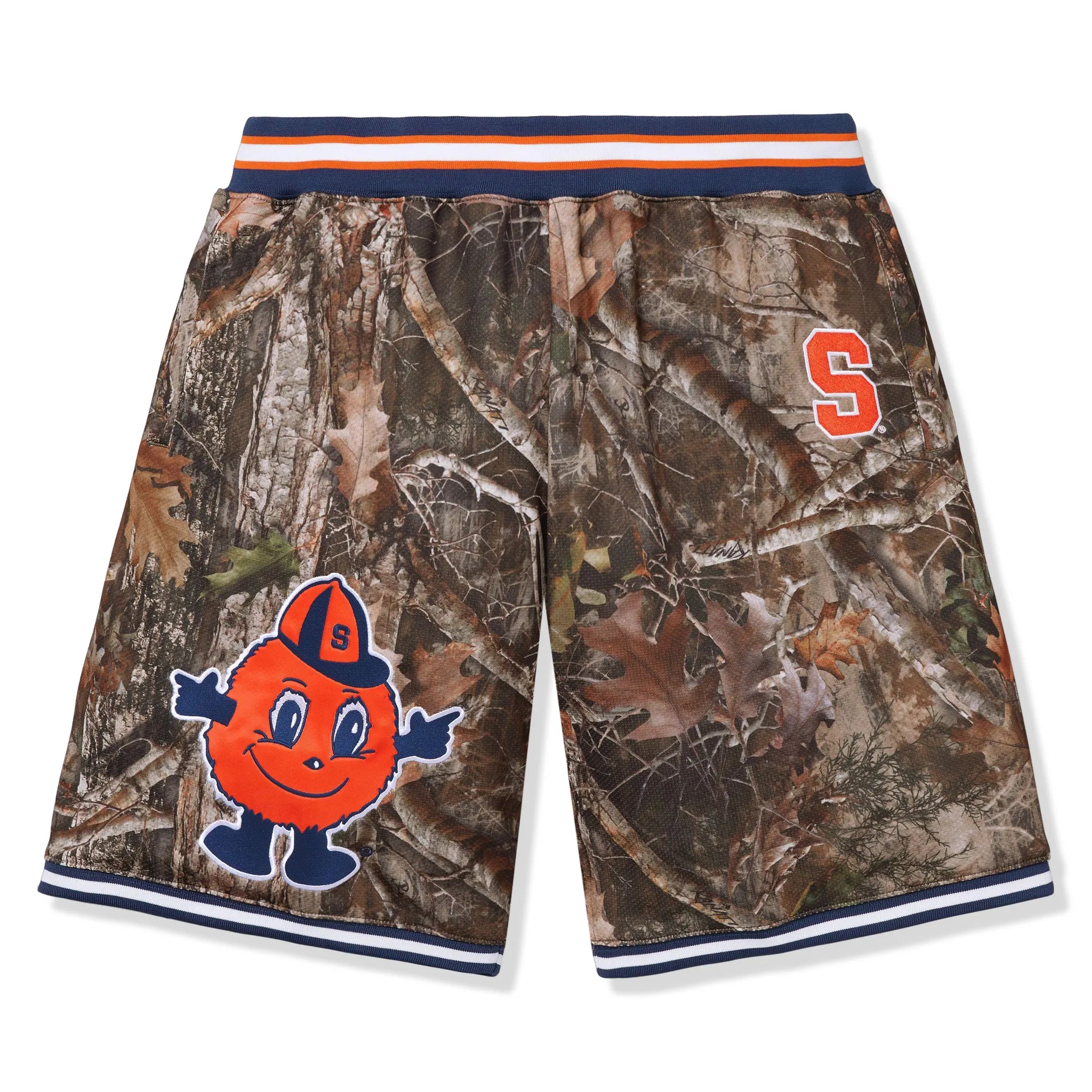 Supreme x Mitchell & Ness NCAA TrueTimber Kanati Camo Basketball Shorts