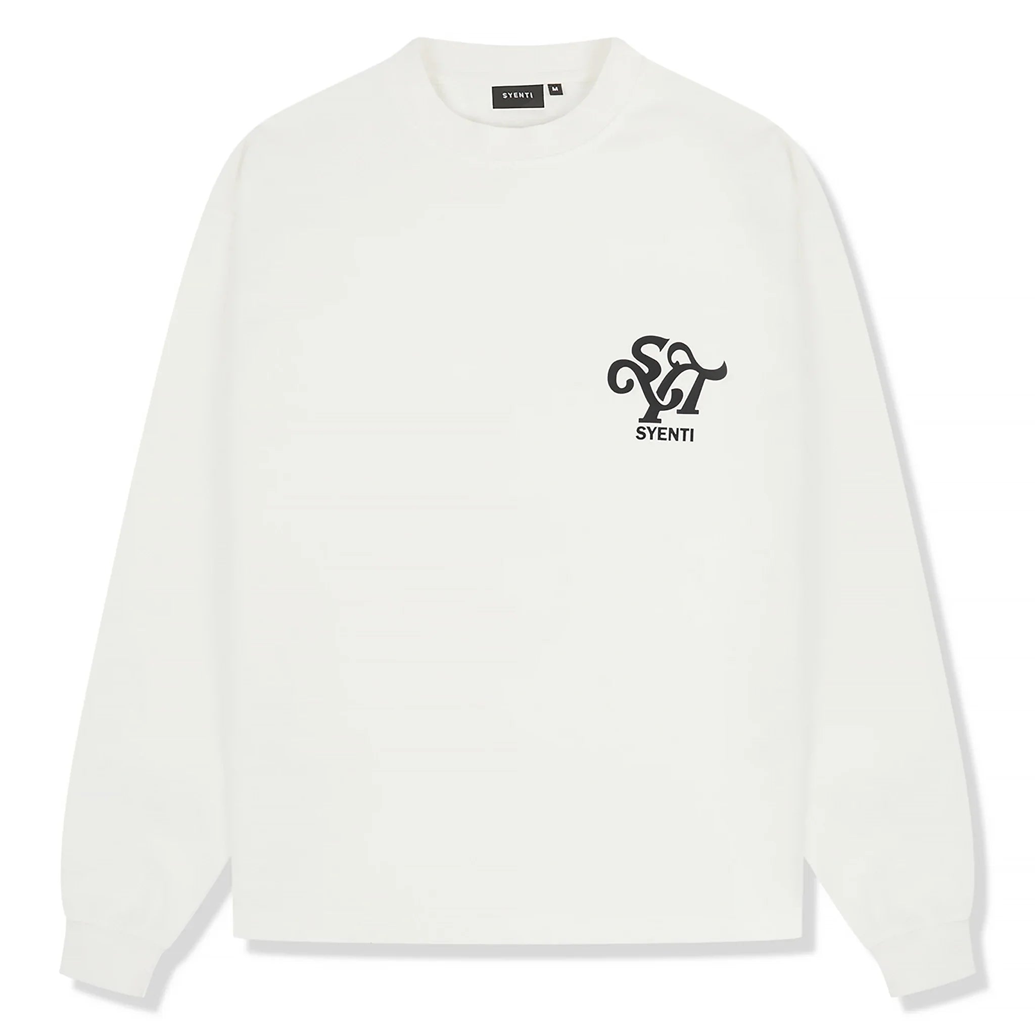 Syenti Emblem Long-Sleeved Off White T Shirt