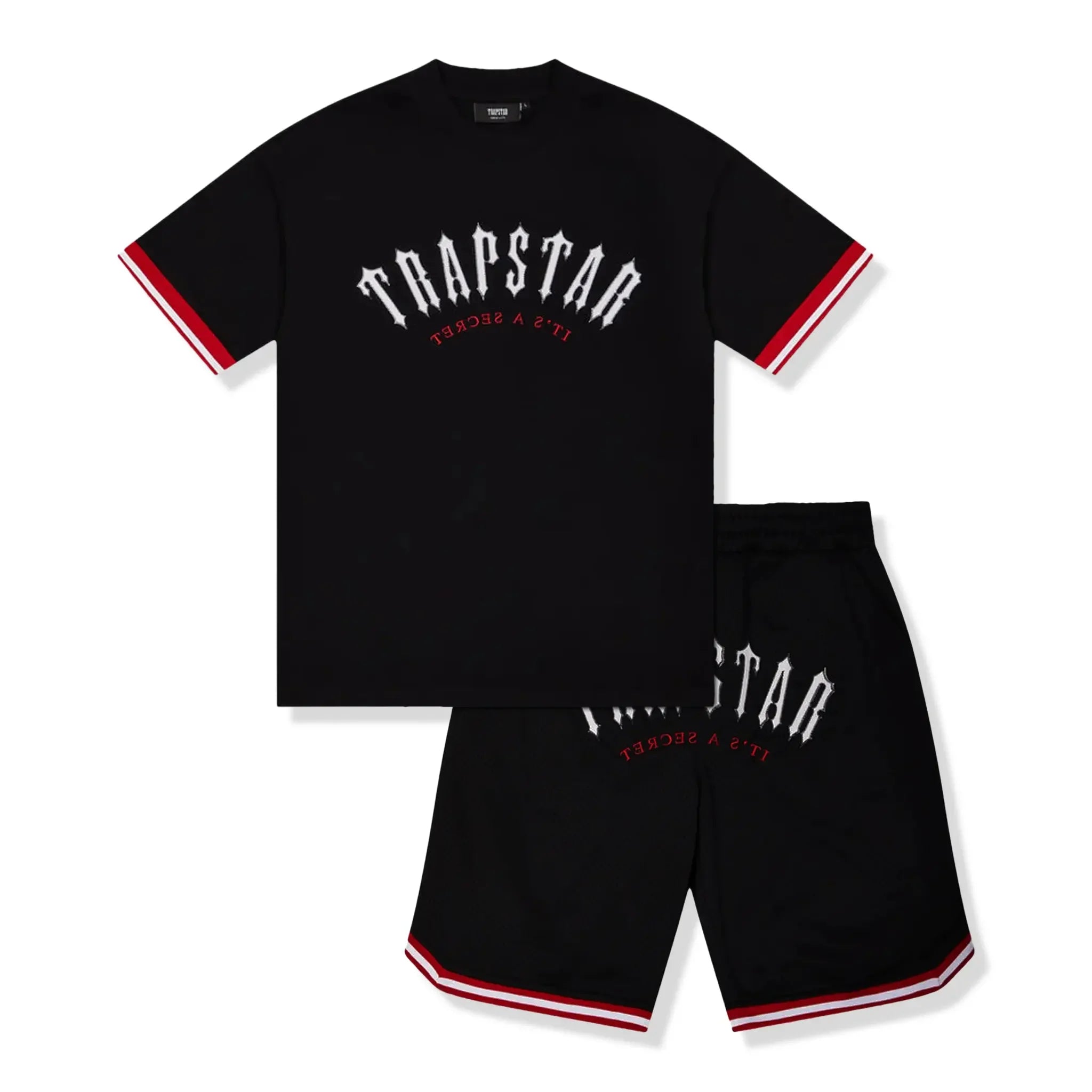 Trapstar Arch Mesh Black T Shirt & Shorts