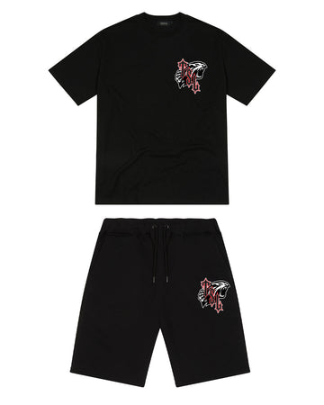 TSL Shooters Print Shorts Set - Black