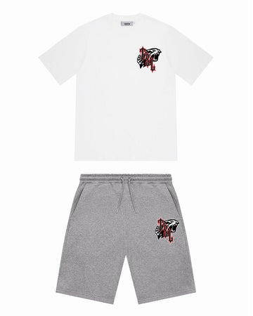 TSL Shooters Print Shorts Set - Grey