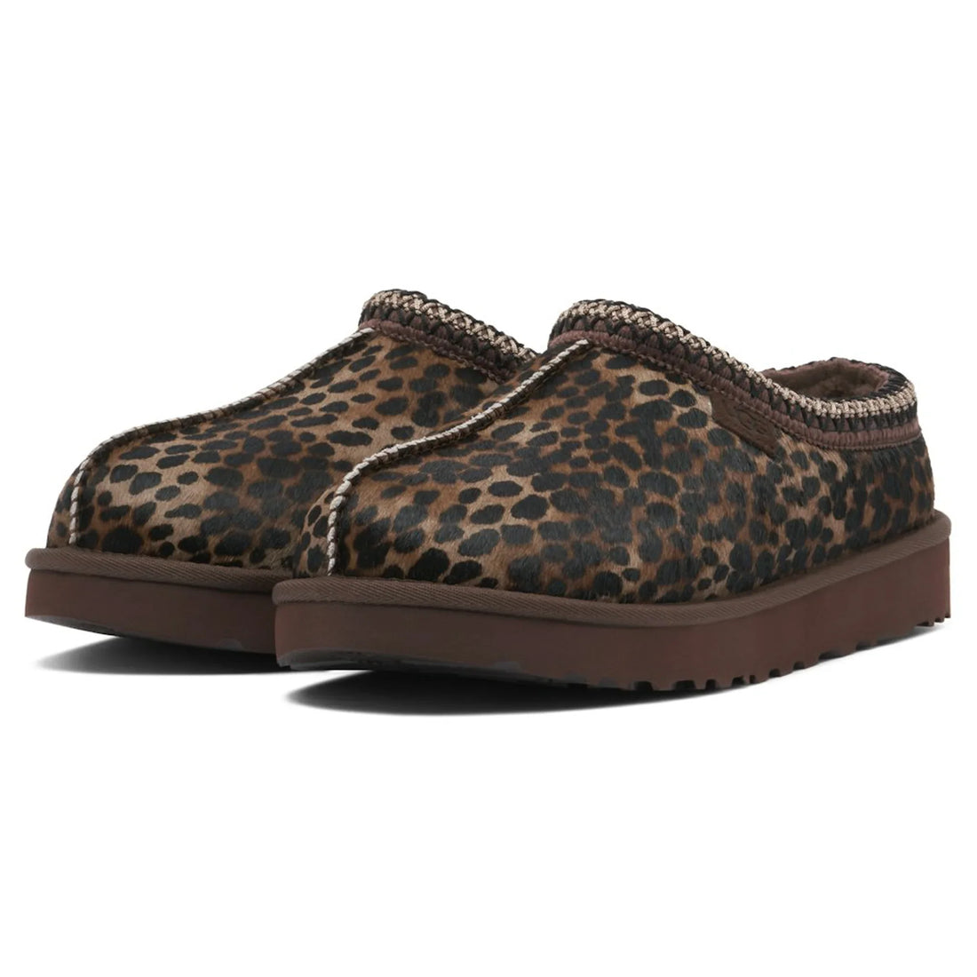 UGG Tasman Caspian Burnt Cedar Cheetah Slippers (W)