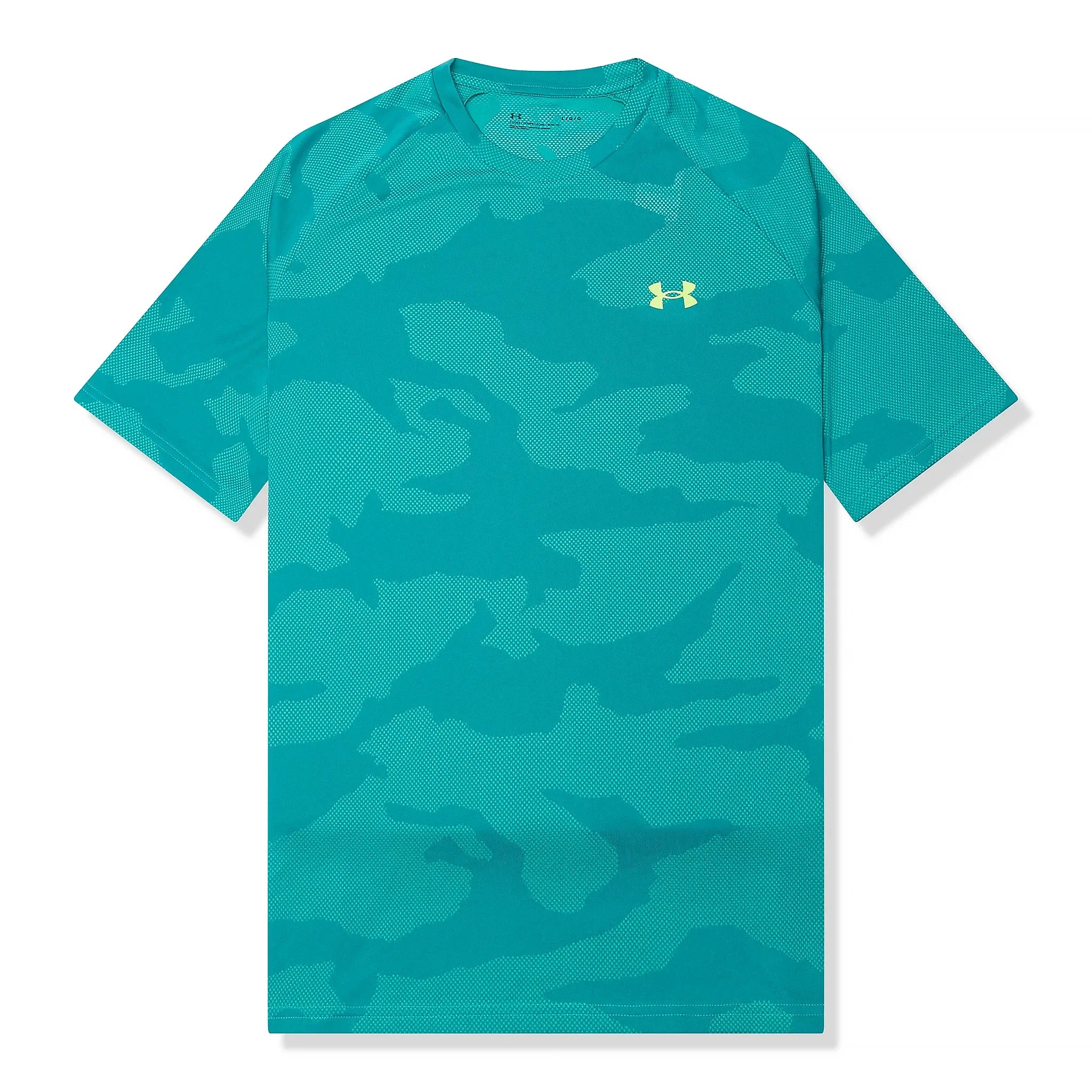 Under Armour UA Velocity Jacquard Turquoise T Shirt